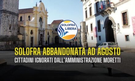 Solofra abbandonata ad agosto: cittadini ignorati dall’amministrazione Moretti
