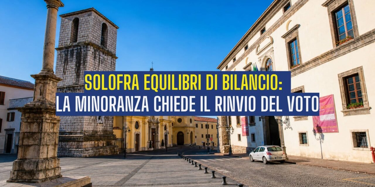 Solofra equilibri di bilancio: la minoranza chiede il rinvio del voto