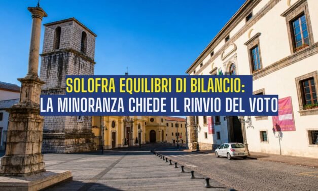 Solofra equilibri di bilancio: la minoranza chiede il rinvio del voto